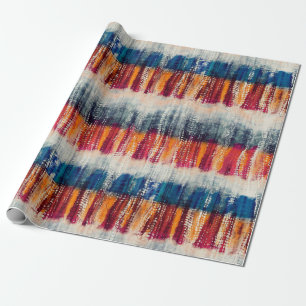 gefärbte Krawatte Grunge-Styling-Simulation Geschenkpapier