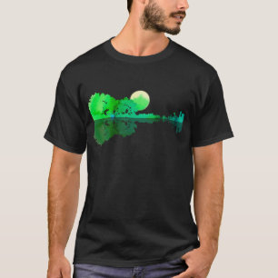 Gefärbte Krawatte Guitar Lake Shadow T-Shirt