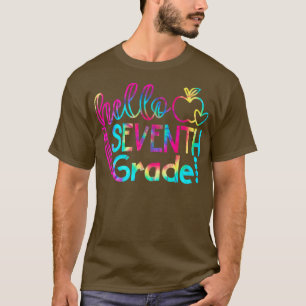 Gefärbte Krawatte Hallo Siebentes Team 7. Klasse Z T-Shirt