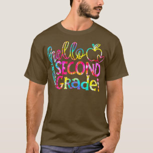 Gefärbte Krawatte Hallo Zweite Klasse Team 2. Klas T-Shirt