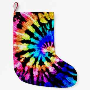 Gefärbte Krawatte Handgezeichneter Regenbogen Shib Kleiner Weihnachtsstrumpf