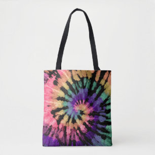 Gefärbte Krawatte Handgezeichneter Regenbogen Shib Tasche