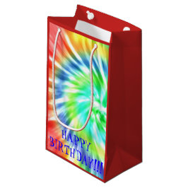 Gefärbte Krawatte Happy Birthday Geschenktasche Kleine Geschenktüte