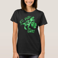 Gefärbte Krawatte Happy St Pat T Rex Saint Patrick