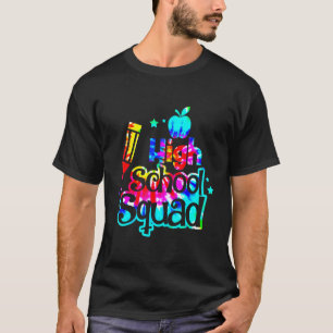 Gefärbte Krawatte High School Squash zurück zu den T-Shirt