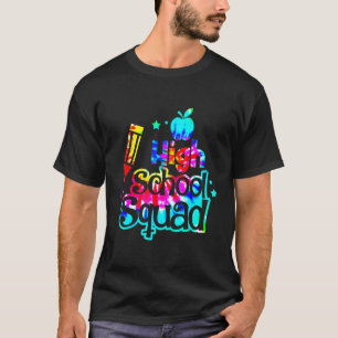 Gefärbte Krawatte High School Squash zurück zu den T-Shirt