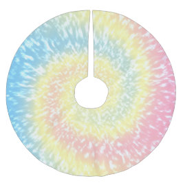 Gefärbte Krawatte Hippie Swirl Weihnachten Polyester Weihnachtsbaumdecke