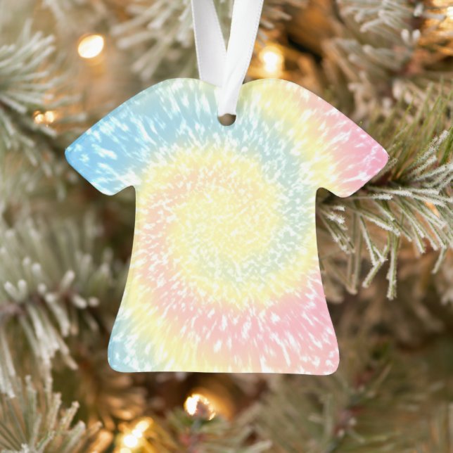 gefärbte Krawatte Hippy Swirl Thirt Weihnachten Ornament (Baum)
