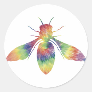 Gefärbte Krawatte Honeybee Sticker