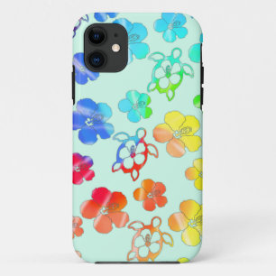 Gefärbte Krawatte Honu und Hibiskus Case-Mate iPhone Hülle