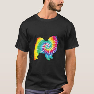 Gefärbte Krawatte Hund Hippie Chow Terrier Retro W T-Shirt