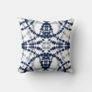 Gefärbte Krawatte Indigo Kissen