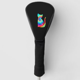 Gefärbte Krawatte Katze _ Farbige Tye Färbung Kätz Golf Headcover