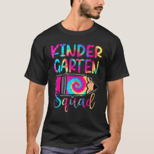 Gefärbte Krawatte Kindergarten Platz Erster Schult T-Shirt