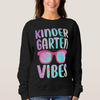 Gefärbte Krawatte Kindergarten Vibes Platz 1. Schu Sweatshirt