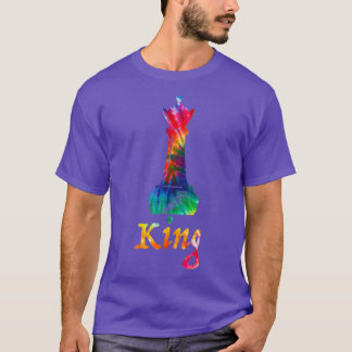 gefärbte Krawatte King Schess Piece T-Shirt