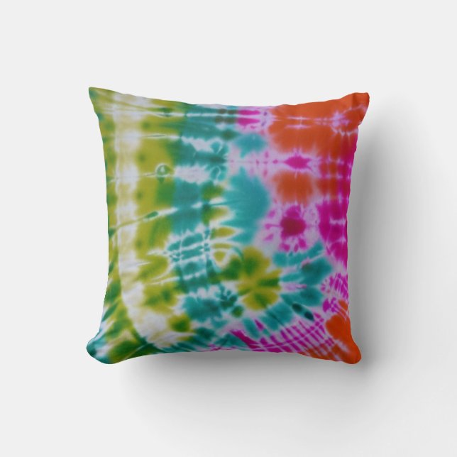 Gefärbte Krawatte Kissen (Vorderseite)