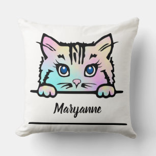 Gefärbte Krawatte Kitty Kissen