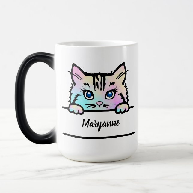 Gefärbte Krawatte Kitty Tasse (Links)