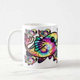 Gefärbte Krawatte Koi Fish Kaffeetasse
