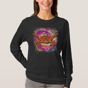 Gefärbte Krawatte Krabben Meeresfrüchte Krabbing T T-Shirt