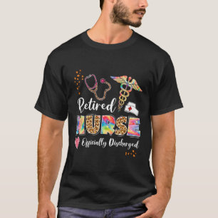 Gefärbte Krawatte Krankenschwester Offiziell entle T-Shirt