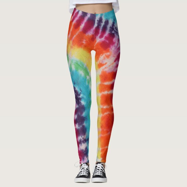 Gefärbte Krawatte Leggings (Vorderseite)