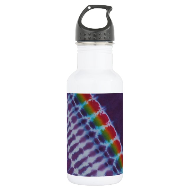 Gefärbte Krawatte lila Leiterbahnen Trinkflasche (Vorderseite)