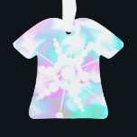 Gefärbte Krawatte Liquid Retro Groovy Weihnachten  Ornament<br><div class="desc">Weihnachts-Gefärbte Krawatte-Ornamente mit handgezeichnetem Flüssig-Kunstmuster und Schneeflocke</div>