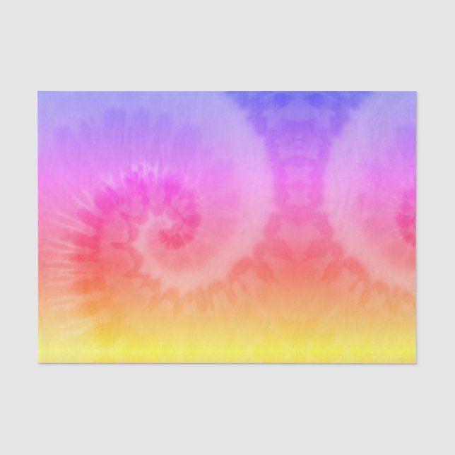 Gefärbte Krawatte Look Tissue Paper HAMbyWG Seidenpapier (Vorderseite)