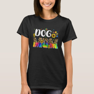 Gefärbte Krawatte Mama Hund Mama Happy Mother's Da T-Shirt