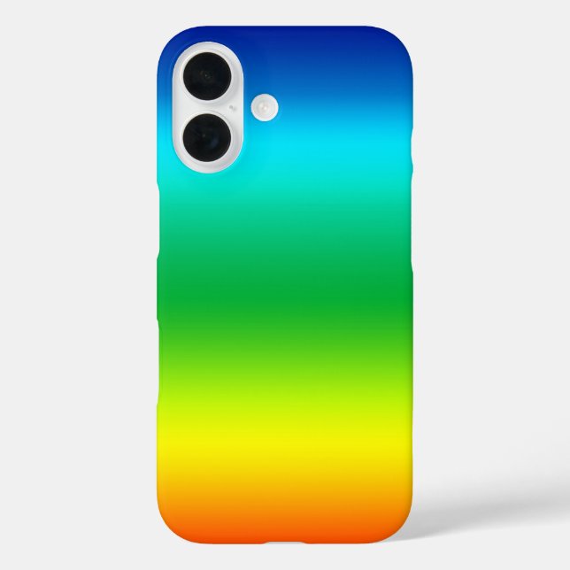 Gefärbte Krawatte Mid Spectrum Colors iPhone 16 Hülle (Rückseite)