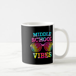 Gefärbte Krawatte Middle School Vibes Lehrer Stude Kaffeetasse