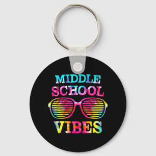 Gefärbte Krawatte Middle School Vibes Lehrer Stude Schlüsselanhänger