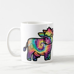 Gefärbte Krawatte Milchkühe Kaffeetasse