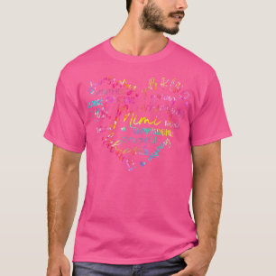 Gefärbte Krawatte Mimi Herz Funny Oma Mutter D T-Shirt