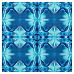 Gefärbte Krawatte Muster in Indigo und Eisblau Stoff