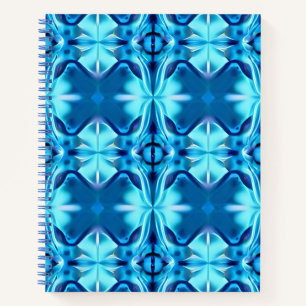 Gefärbte Krawatte Muster in Indigo und Ice Blue Jo Notizbuch