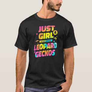 Gefärbte Krawatte nur ein Mädchen, die Leopard Gec T-Shirt