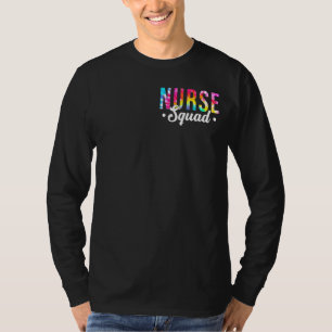 Gefärbte Krawatte Nurse Squad Women Krankenversich T-Shirt