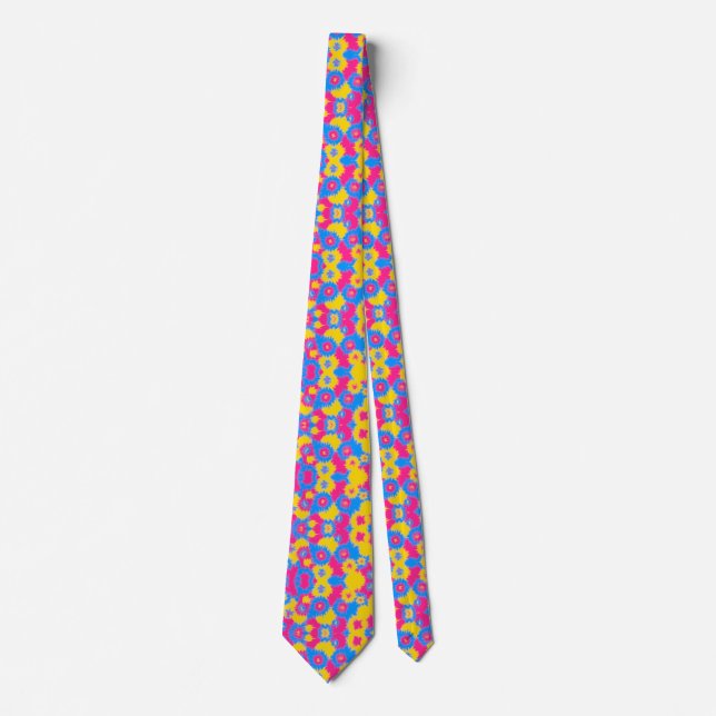 Gefärbte Krawatte Pansexual Pride Neck (Vorderseite)