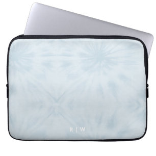 Gefärbte Krawatte   Pastel Blue Modern Stylish Mon Laptopschutzhülle