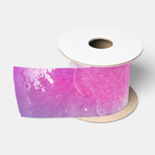 Gefärbte Krawatte Pastell Wasserfarbe Rosa Orange Satinband