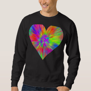 Gefärbte Krawatte Peace Hört Niedliches Regenbogen Sweatshirt