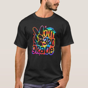 Gefärbte Krawatte Peace Out 3. Klasse Abschluss le T-Shirt