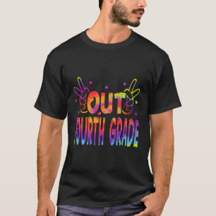 Gefärbte Krawatte Peace Out Vierte Klasse Senior H T-Shirt