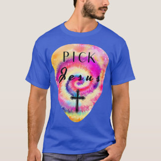 Gefärbte Krawatte Pick Jesus Plektrum Worship Musi T-Shirt