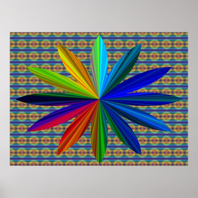 Gefärbte Krawatte Poster (Vorne)