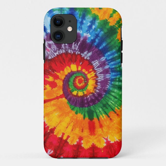 Gefärbte Krawatte Psychedelisches Muster Case-Mate iPhone Hülle (Rückseite)