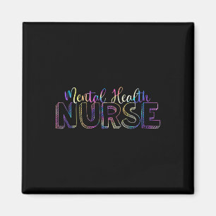 Gefärbte Krawatte Psychiatrische Krankenschwester Magnet